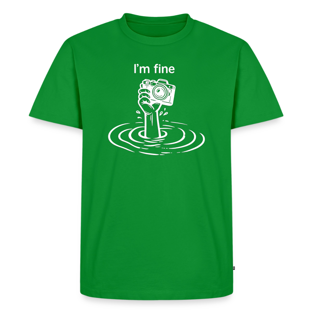 I'm fine Fotografen Shirt  – Männer Premium T-Shirt - Grün