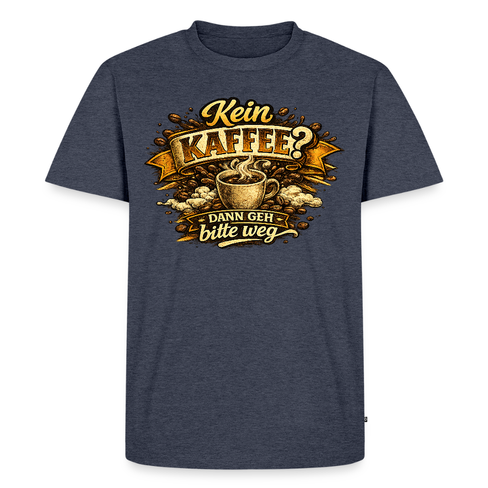 Kaffee -  FILTERFOTOGRAF® Männer Premium T-Shirt - Jeansblau 