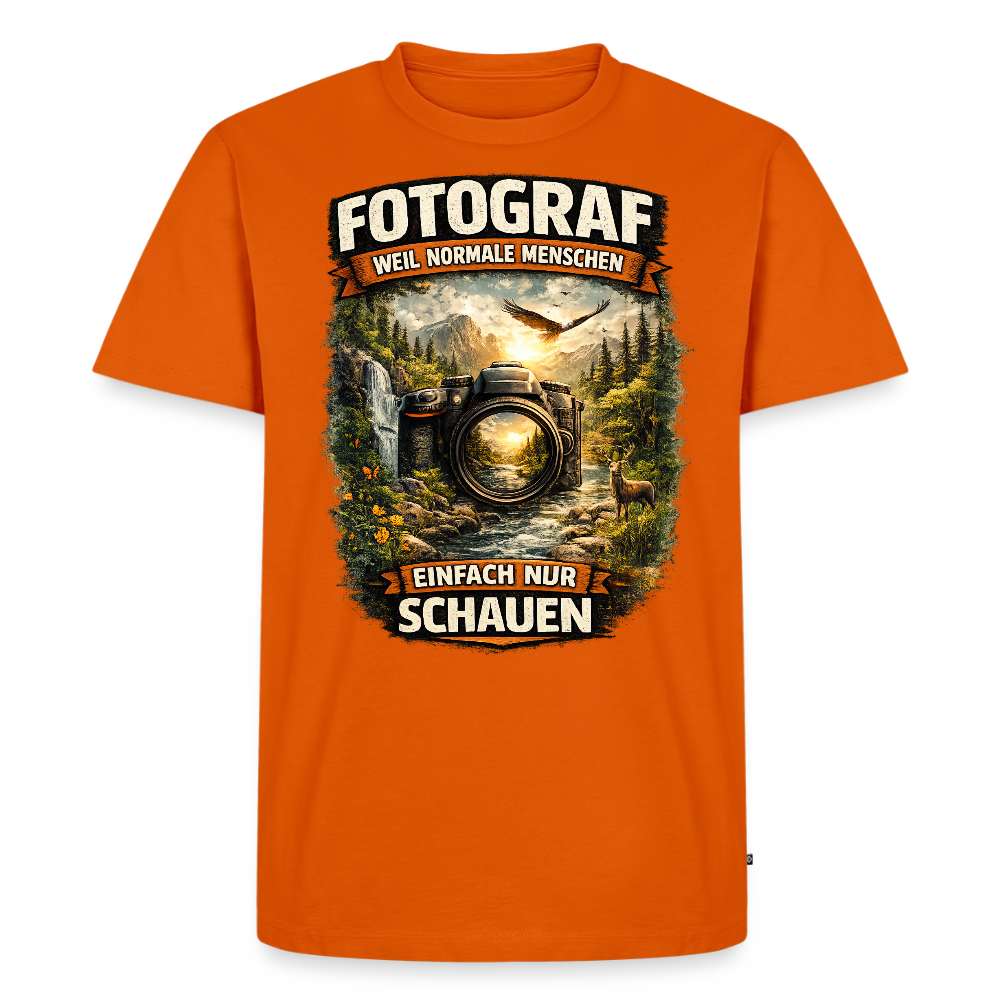 Fotograf - weil normale Menschen nur schauen - Orange 