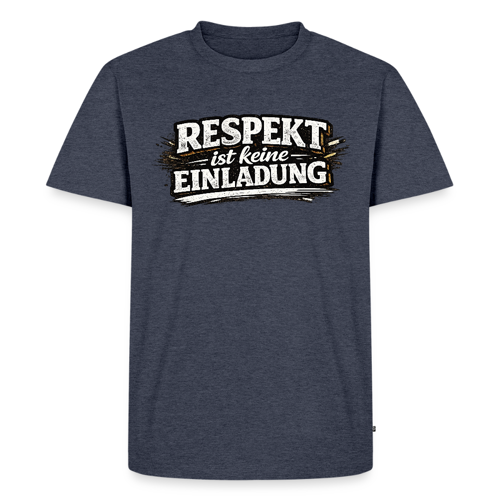 Respekt -  FILTERFOTOGRAF® Männer Premium T-Shirt - Jeansblau 