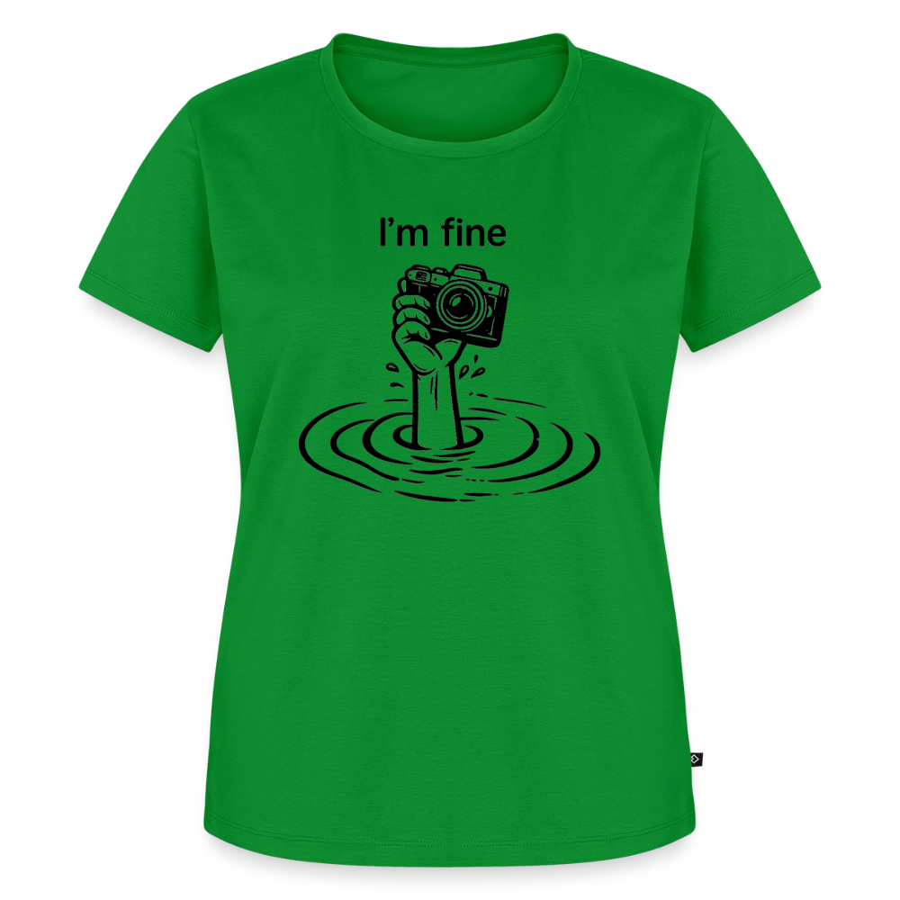 I'm fine Fotografen Shirt Frauen - Grün