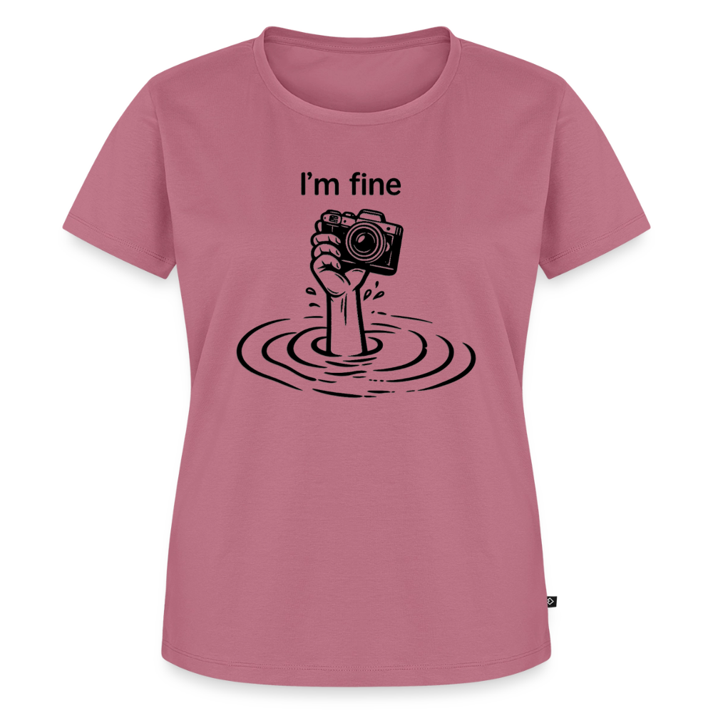 I'm fine Fotografen Shirt Frauen - Mauve