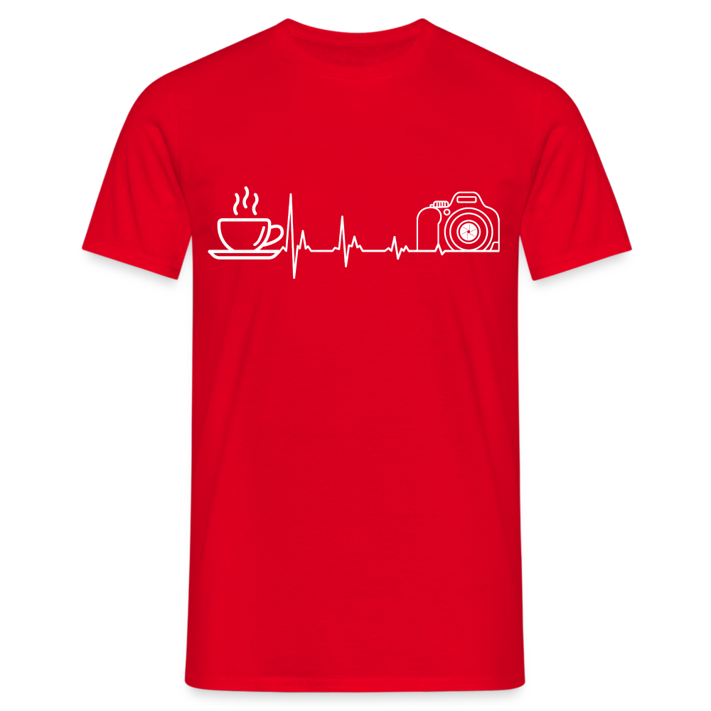 Fotografen Shirt - Kaffe und Fotografie - Rot