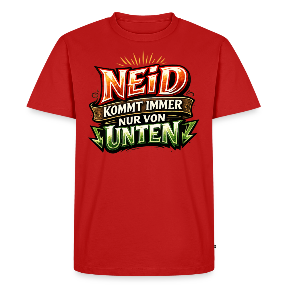 Neid Fotografen Shirt  – Männer Premium T-Shirt - Rot