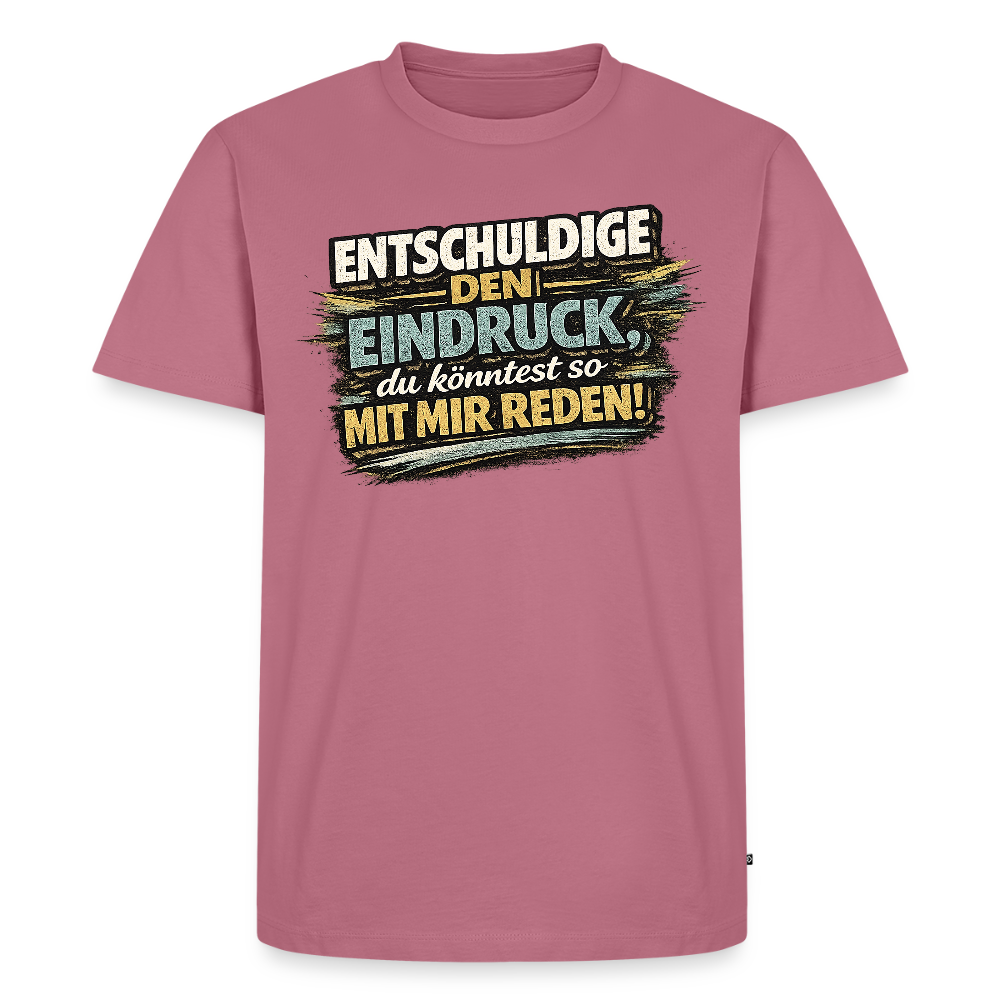 Falscher Eindruck -  FILTERFOTOGRAF® Männer Premium T-Shirt - Mauve