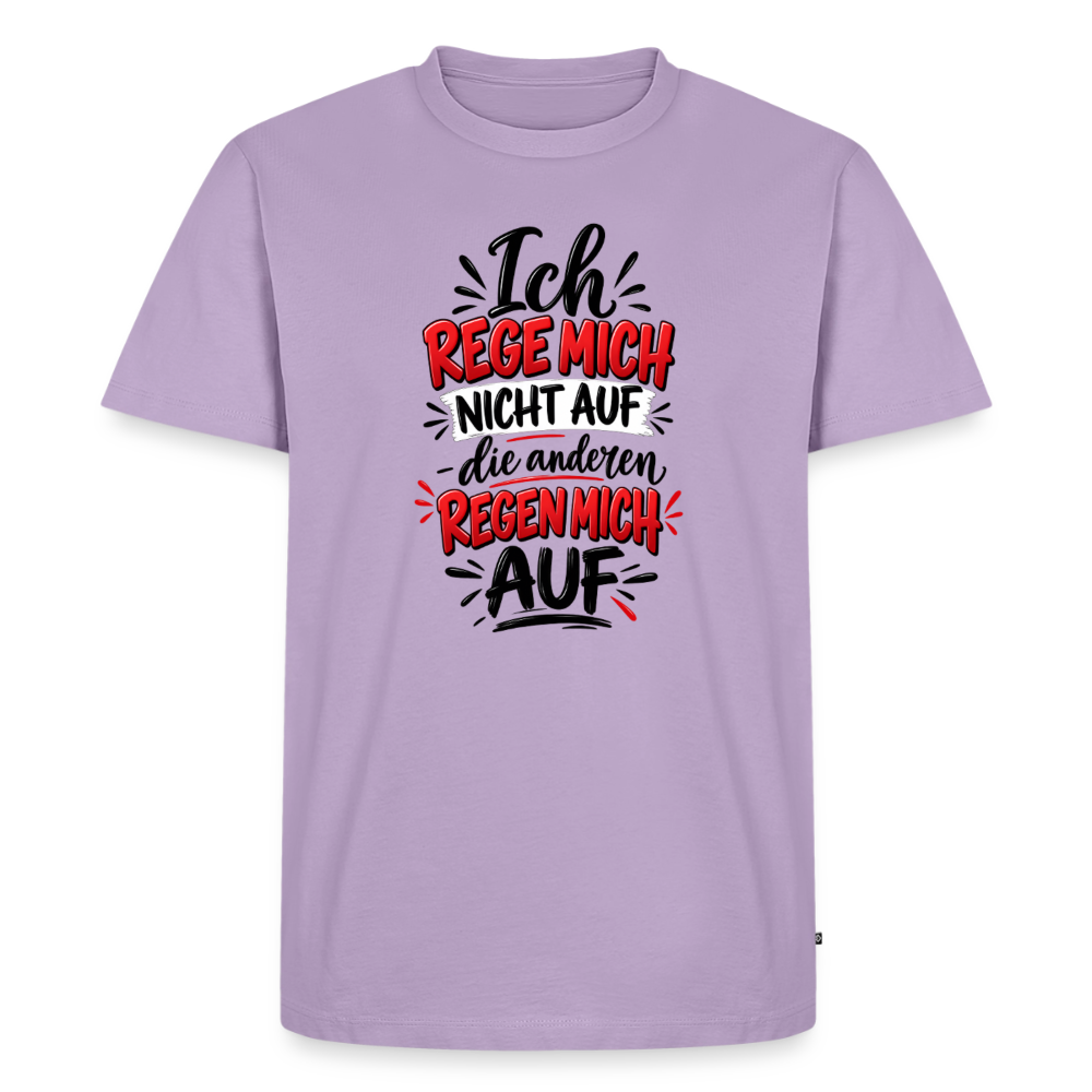 Ich rege mich nicht auf  – Männer Premium T-Shirt - Lavendel