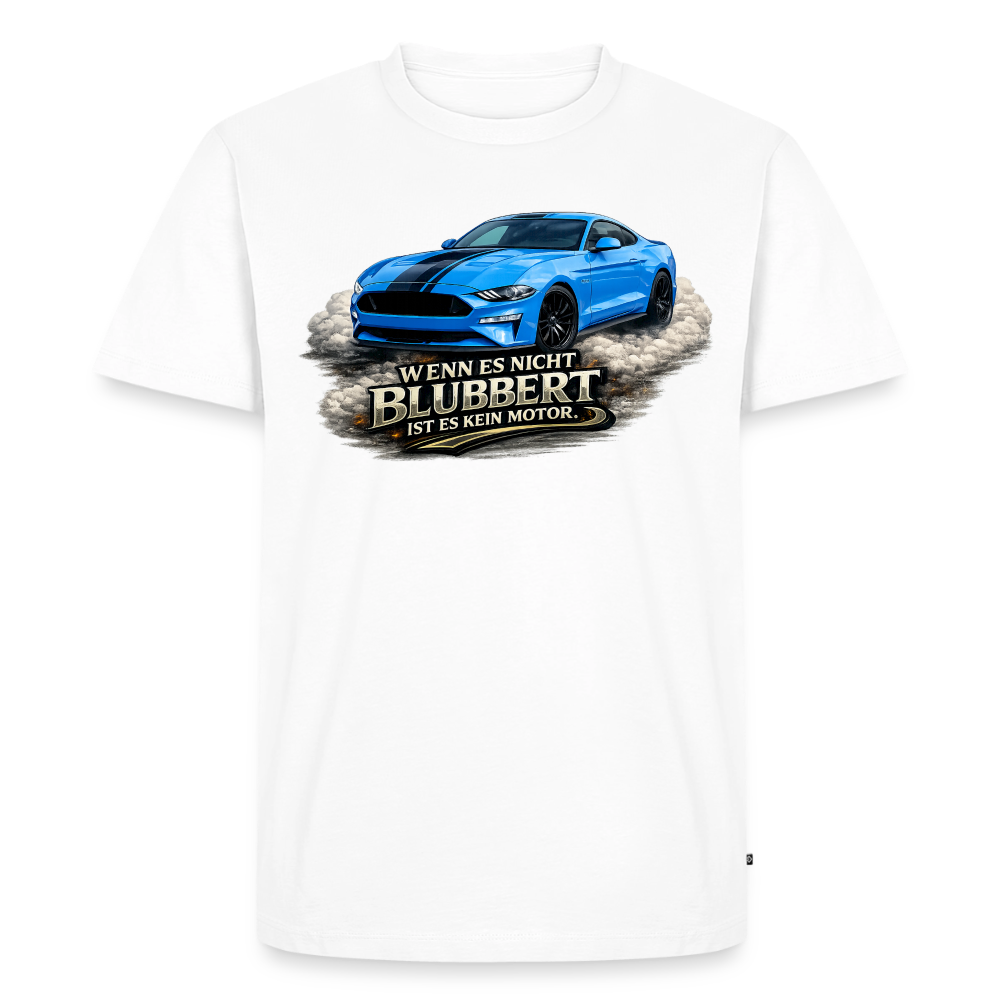 Pure V8 – Männer Premium T-Shirt - Weiß