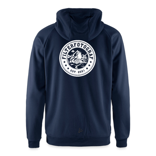 CRAFT ADV Unify Kapuzenjacke – Funktionelle Teamline Hoodie-Jacke aus Recycling-Polyester - Dunkelnavy