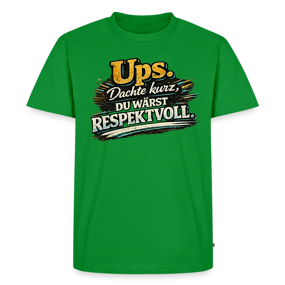 Respekt -  FILTERFOTOGRAF® Männer Premium T-Shirt - Grün