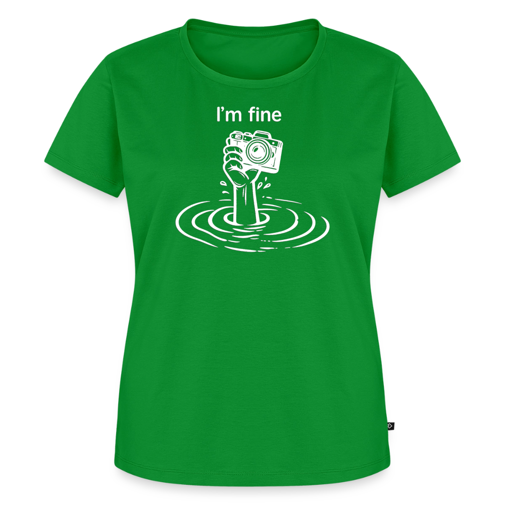 I'm fine Fotografen Shirt Frauen - Grün