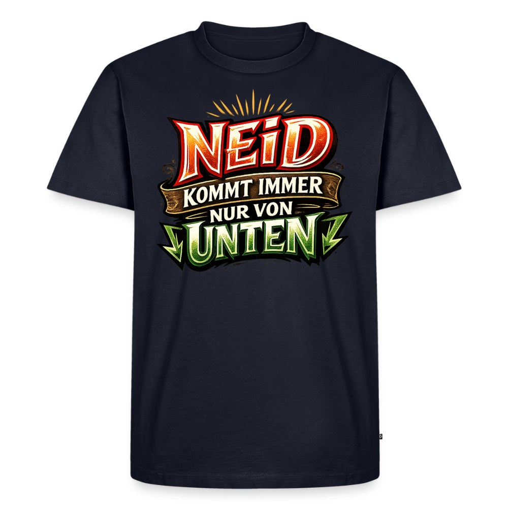 Neid Fotografen Shirt  – Männer Premium T-Shirt - Navy