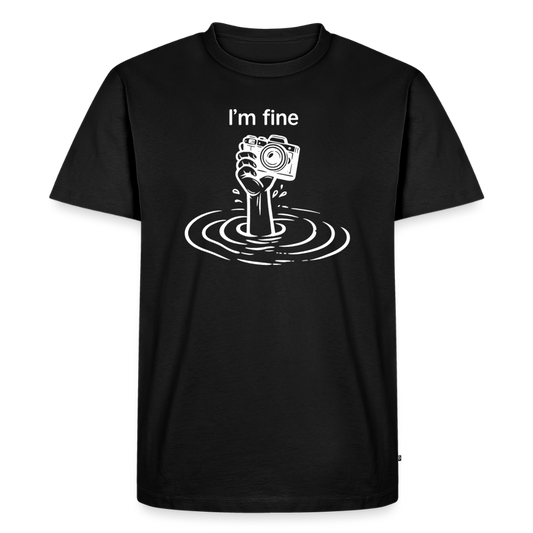 I'm fine Fotografen Shirt  – Männer Premium T-Shirt - Schwarz