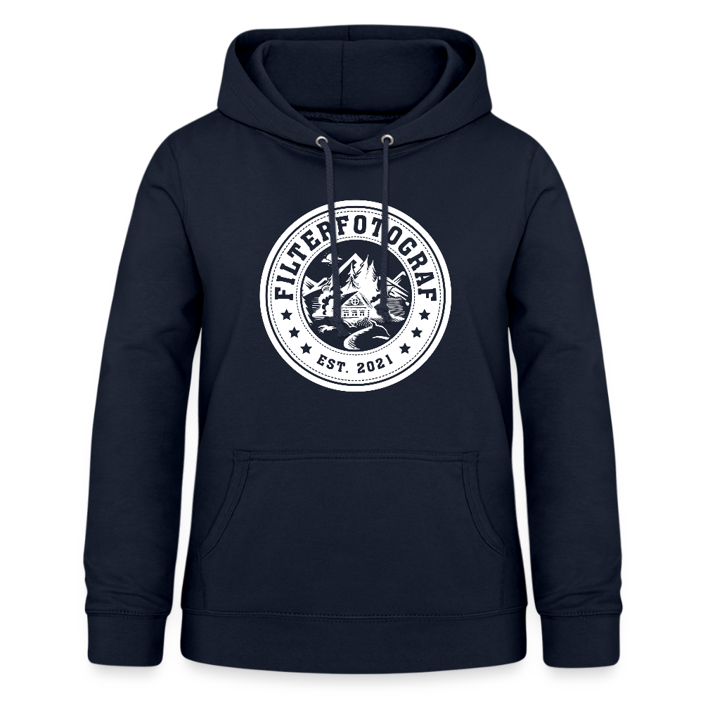 Filterfotograf Damen Hoodie – Fotografie Kapuzenpullover für Outdoor & Freizeit - Navy
