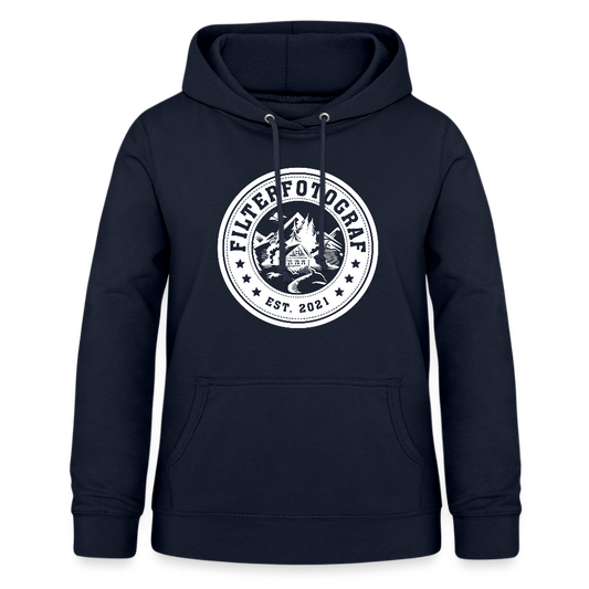 Filterfotograf Damen Hoodie – Fotografie Kapuzenpullover für Outdoor & Freizeit - Navy