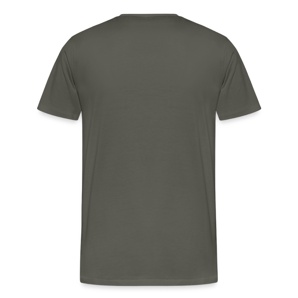 FILTERFOTOGRAF® Männer Premium T-Shirt – Front- & Rückendruck, nachhaltig & fair produziert - Asphalt