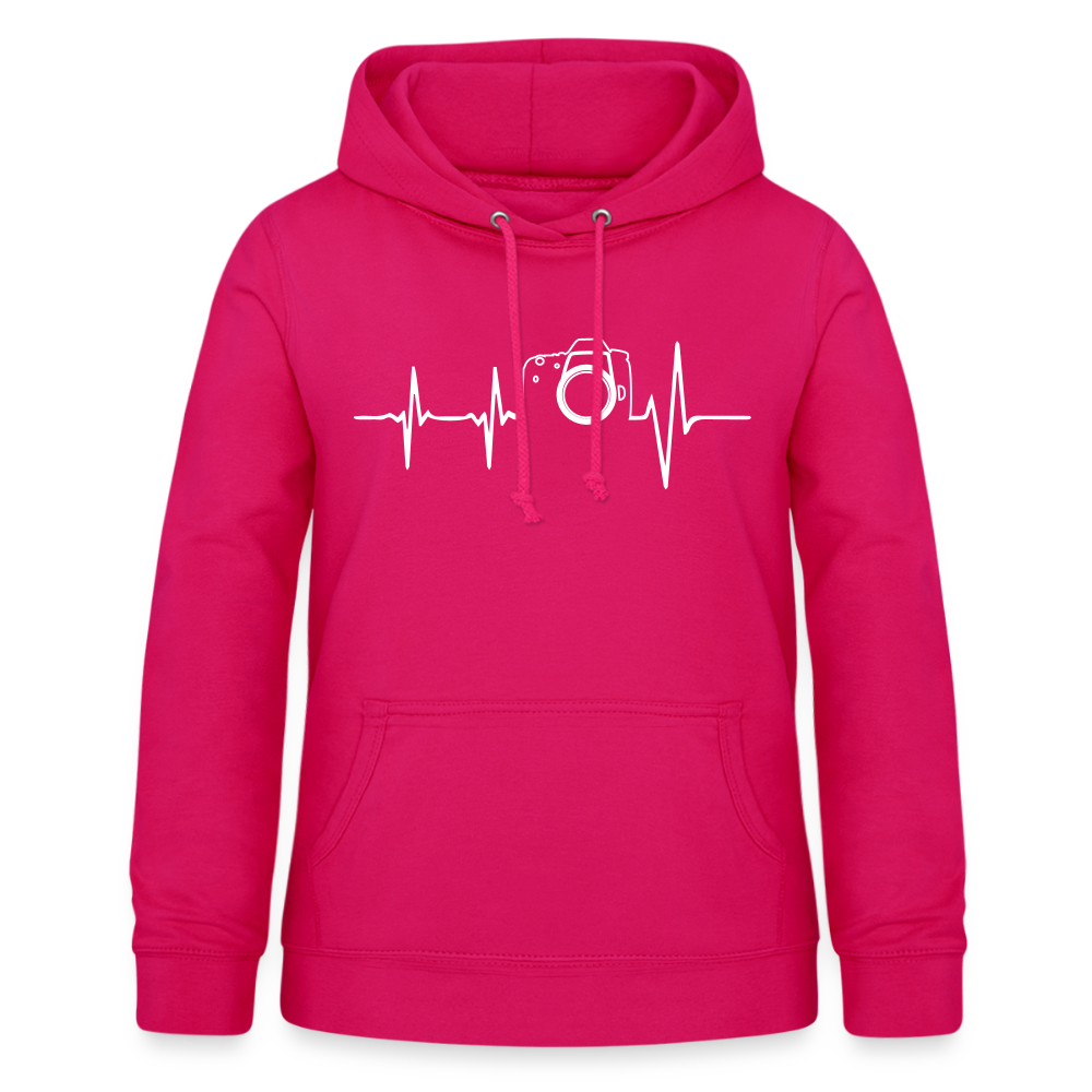 Filterfotograf Damen Hoodie – Fotografie Kapuzenpullover für Outdoor & Freizeit - dunkles Pink