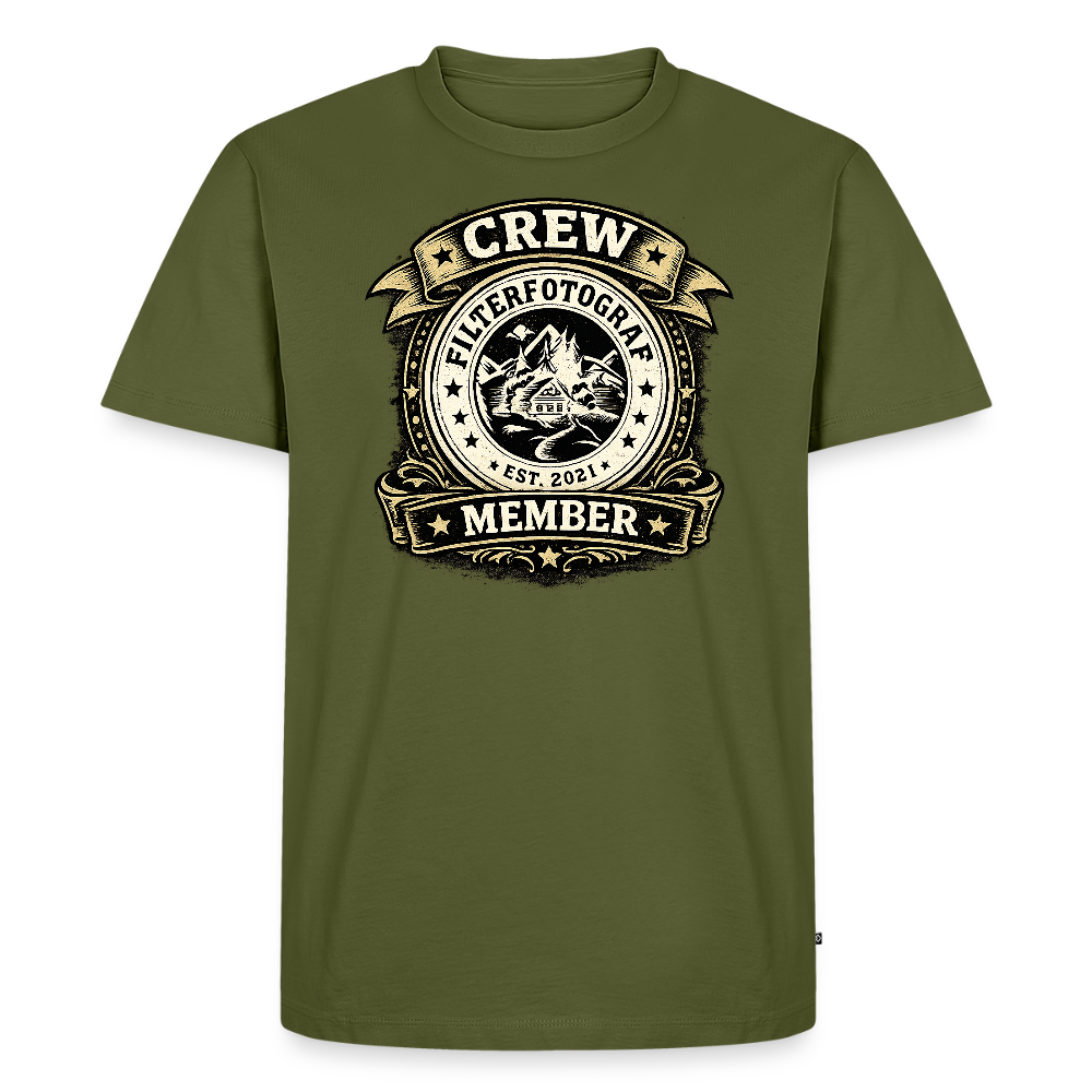 Crew -  FILTERFOTOGRAF® Männer Premium T-Shirt - Khaki