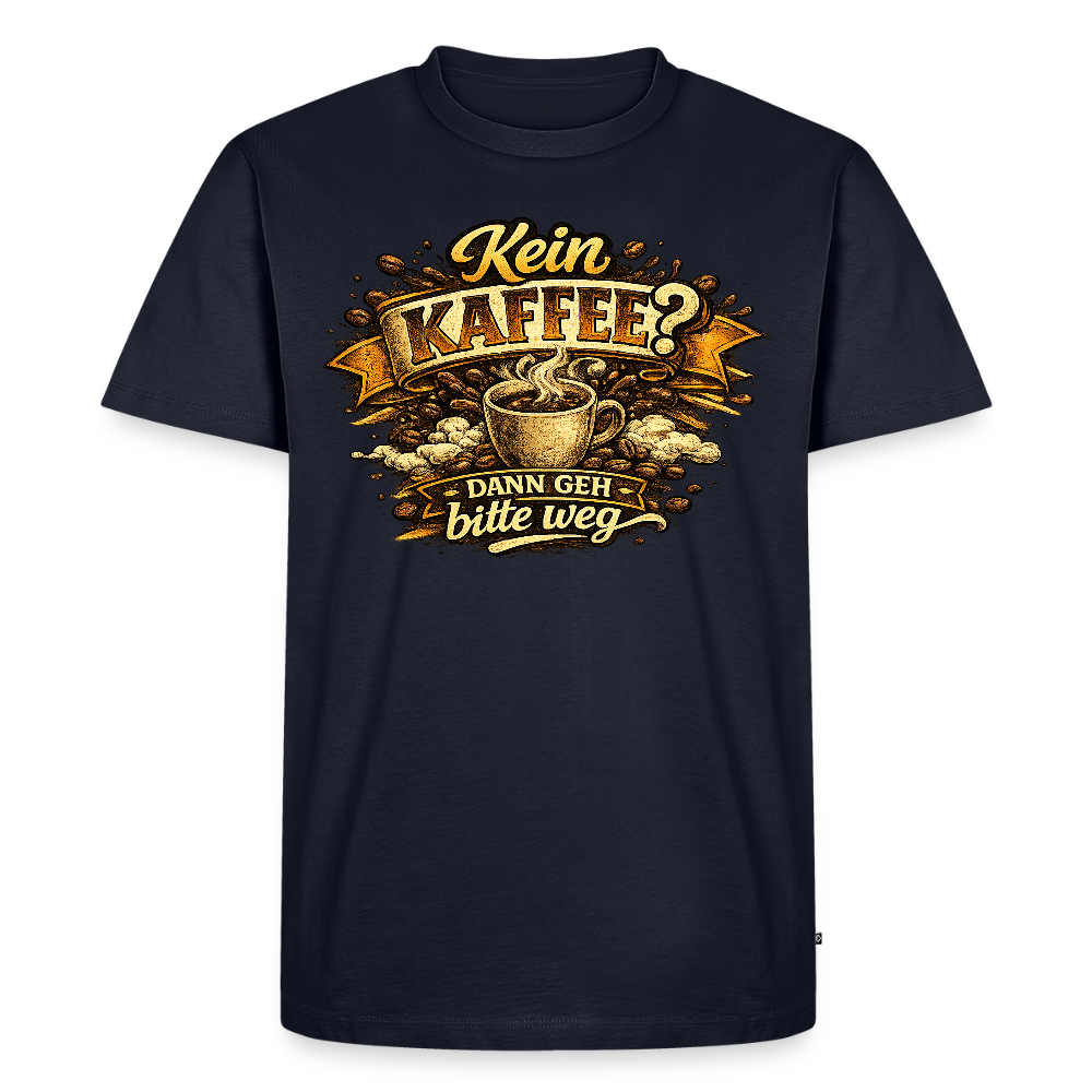 Kaffee -  FILTERFOTOGRAF® Männer Premium T-Shirt - Navy