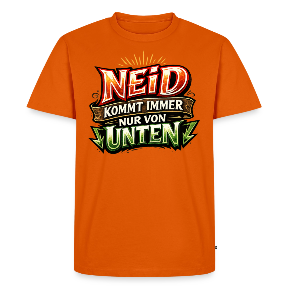 Neid Fotografen Shirt  – Männer Premium T-Shirt - Orange 