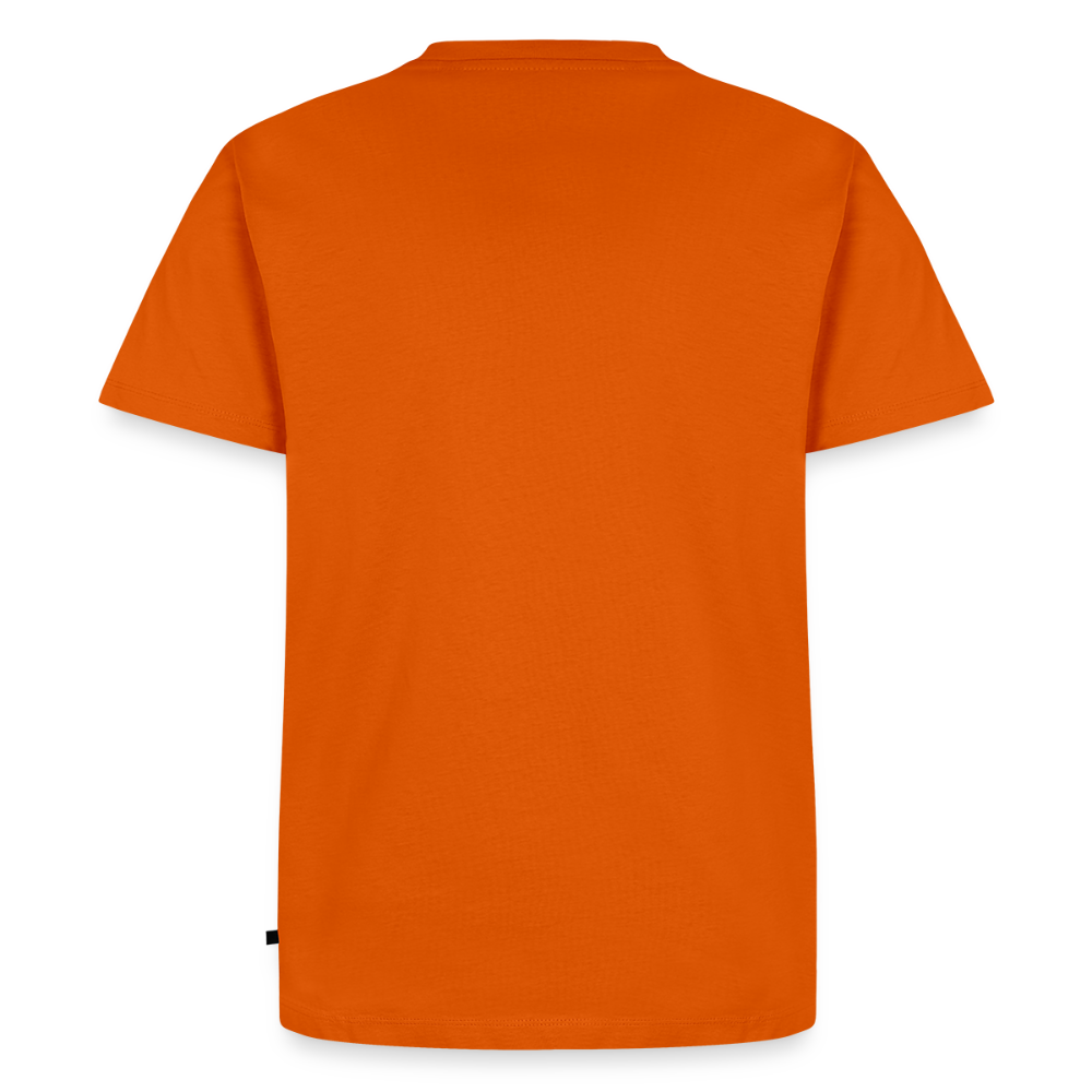 FILTERFOTOGRAF® Männer Premium T-Shirt – Front- & Rückendruck, nachhaltig & fair produziert - Orange 