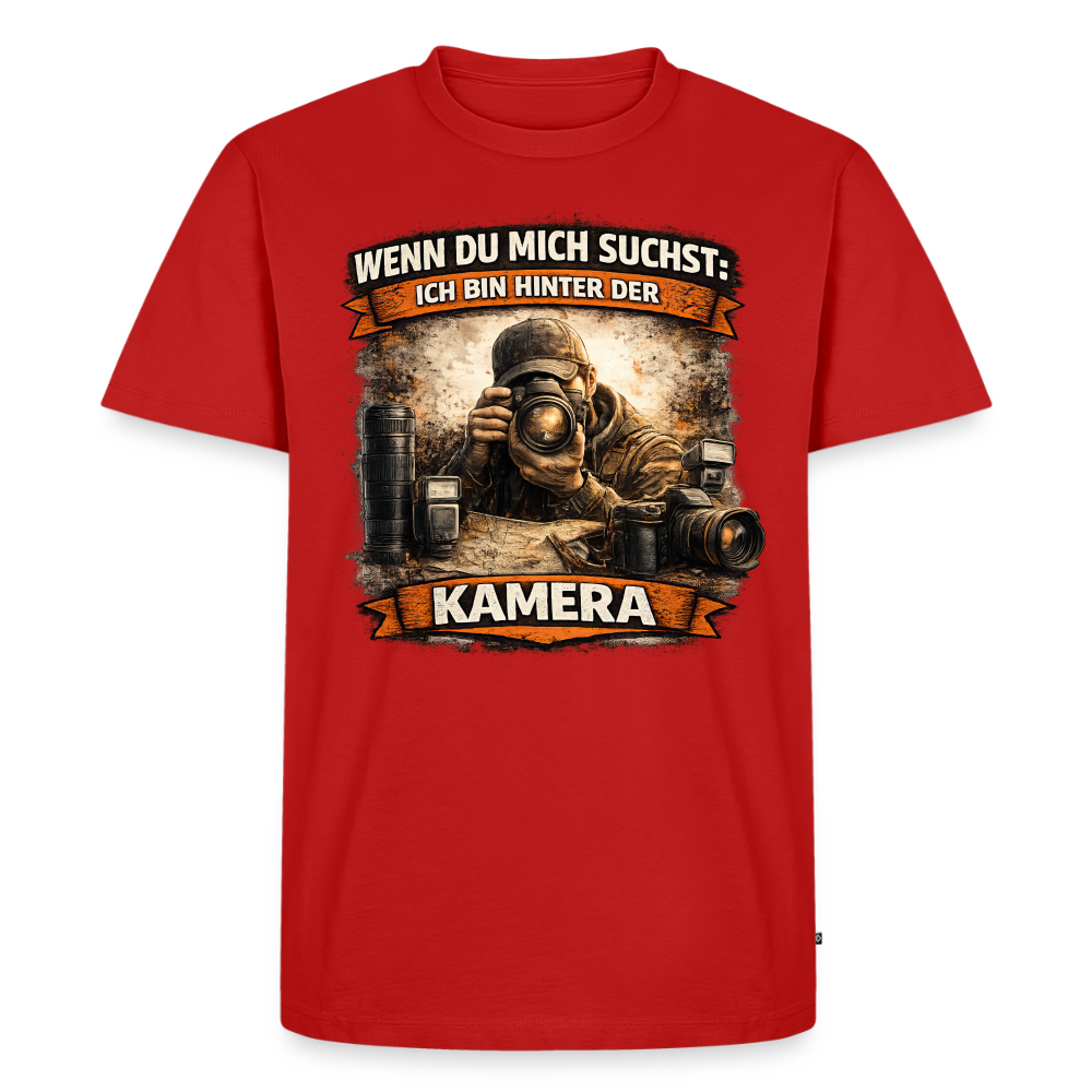 Fotograf - ich bin hinter der Kamera - Rot