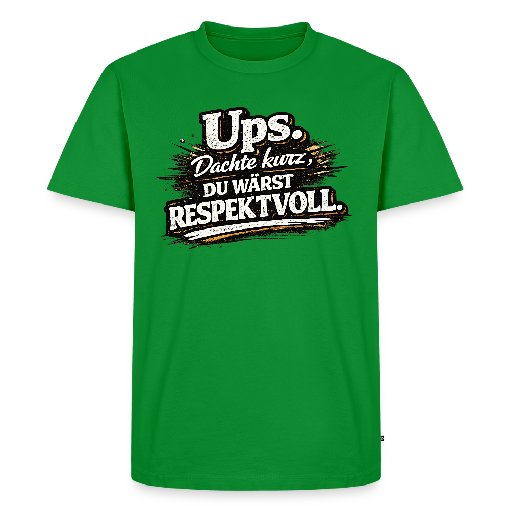 Respektvoll -  FILTERFOTOGRAF® Männer Premium T-Shirt - Grün