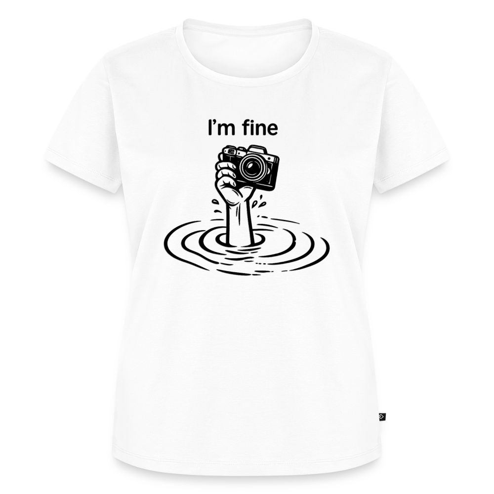 I'm fine Fotografen Shirt Frauen - Weiß
