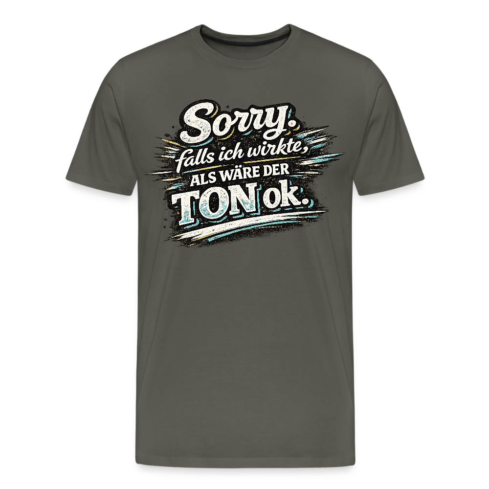 Der Ton -  FILTERFOTOGRAF® Männer Premium T-Shirt - Asphalt