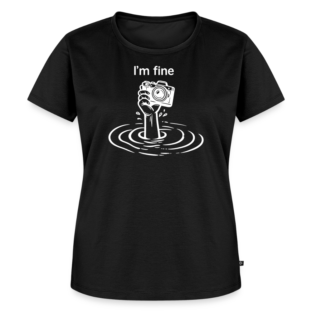 I'm fine Fotografen Shirt Frauen - Schwarz