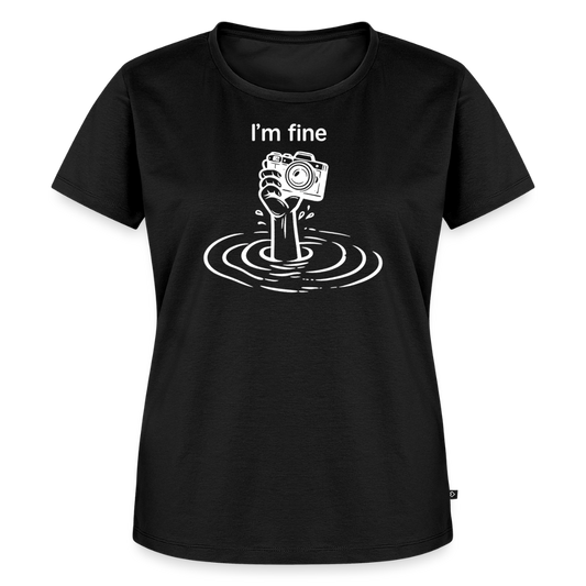 I'm fine Fotografen Shirt Frauen - Schwarz