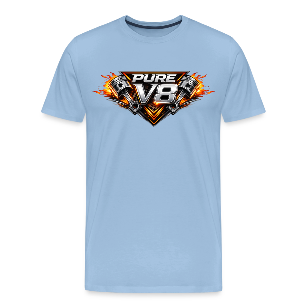 Pure V8 - Männer Premium T-Shirt - Sky