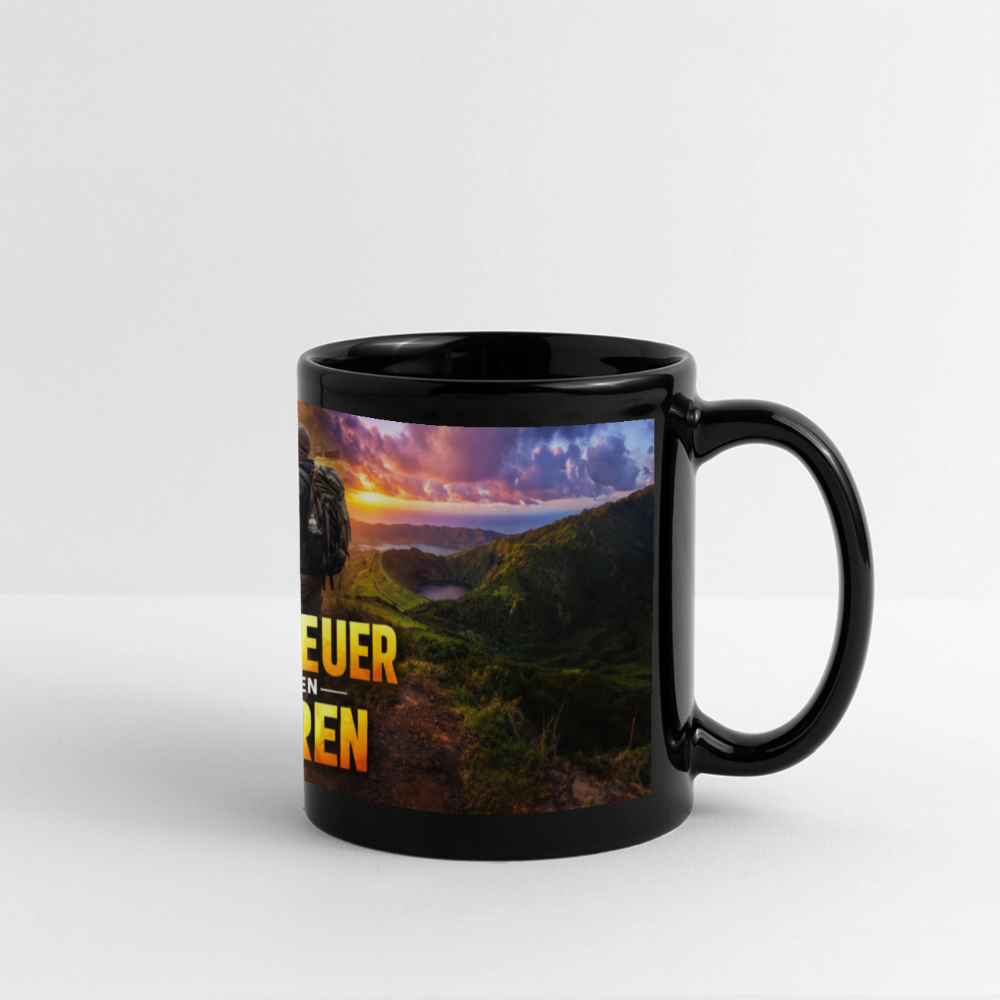 Panoramatasse farbigAbenteuer Azoren - Schwarz