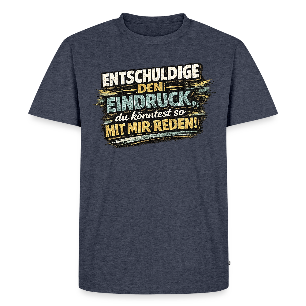 Falscher Eindruck -  FILTERFOTOGRAF® Männer Premium T-Shirt - Jeansblau 