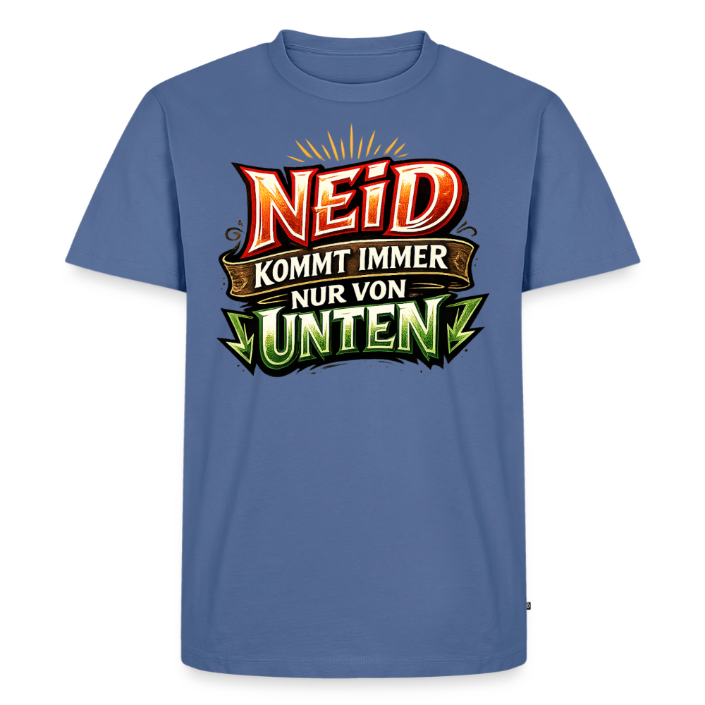 Neid Fotografen Shirt  – Männer Premium T-Shirt - Taubenblau