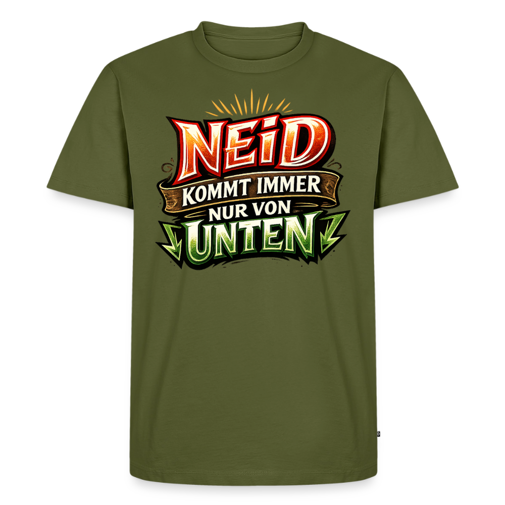 Neid Fotografen Shirt  – Männer Premium T-Shirt - Khaki