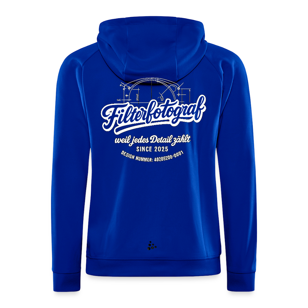 CRAFT ADV Unify Kapuzenjacke – Funktionelle Teamline Hoodie-Jacke aus Recycling-Polyester - Royalblau