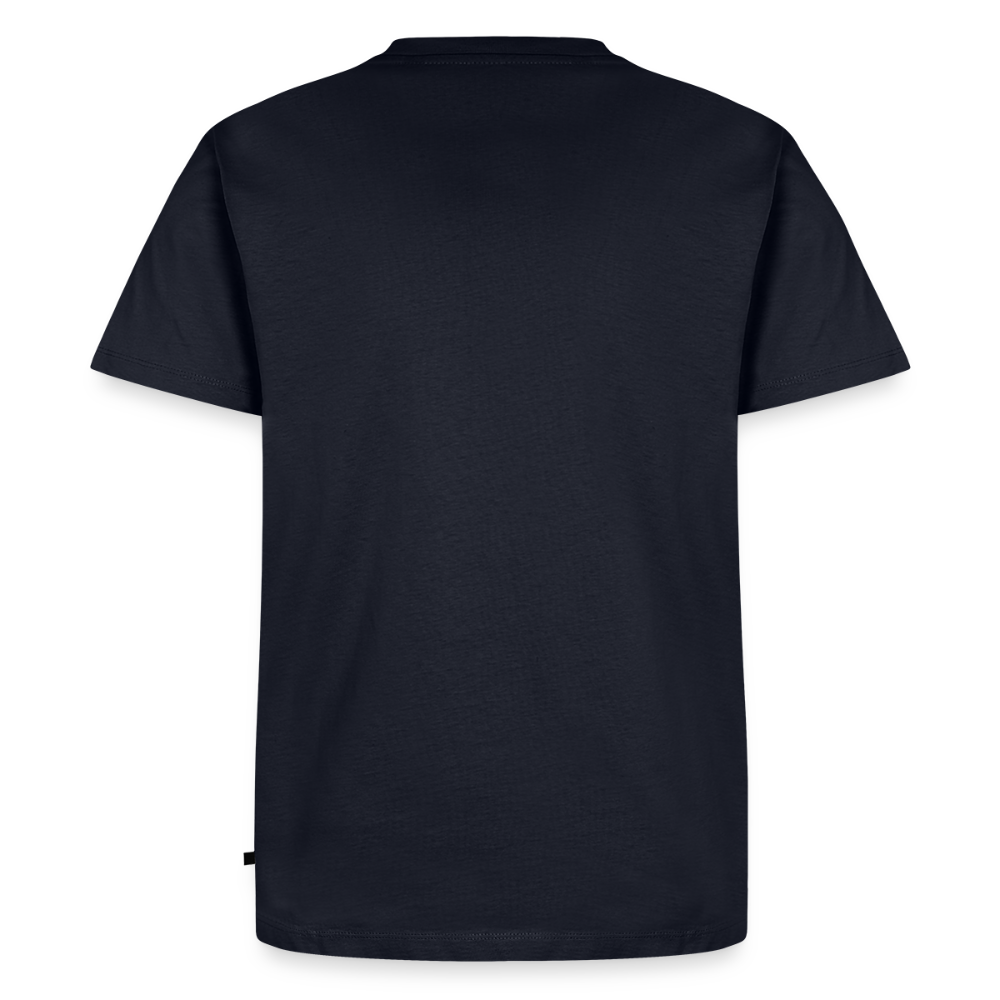 FILTERFOTOGRAF® Männer Premium T-Shirt – Front- & Rückendruck, nachhaltig & fair produziert - Navy