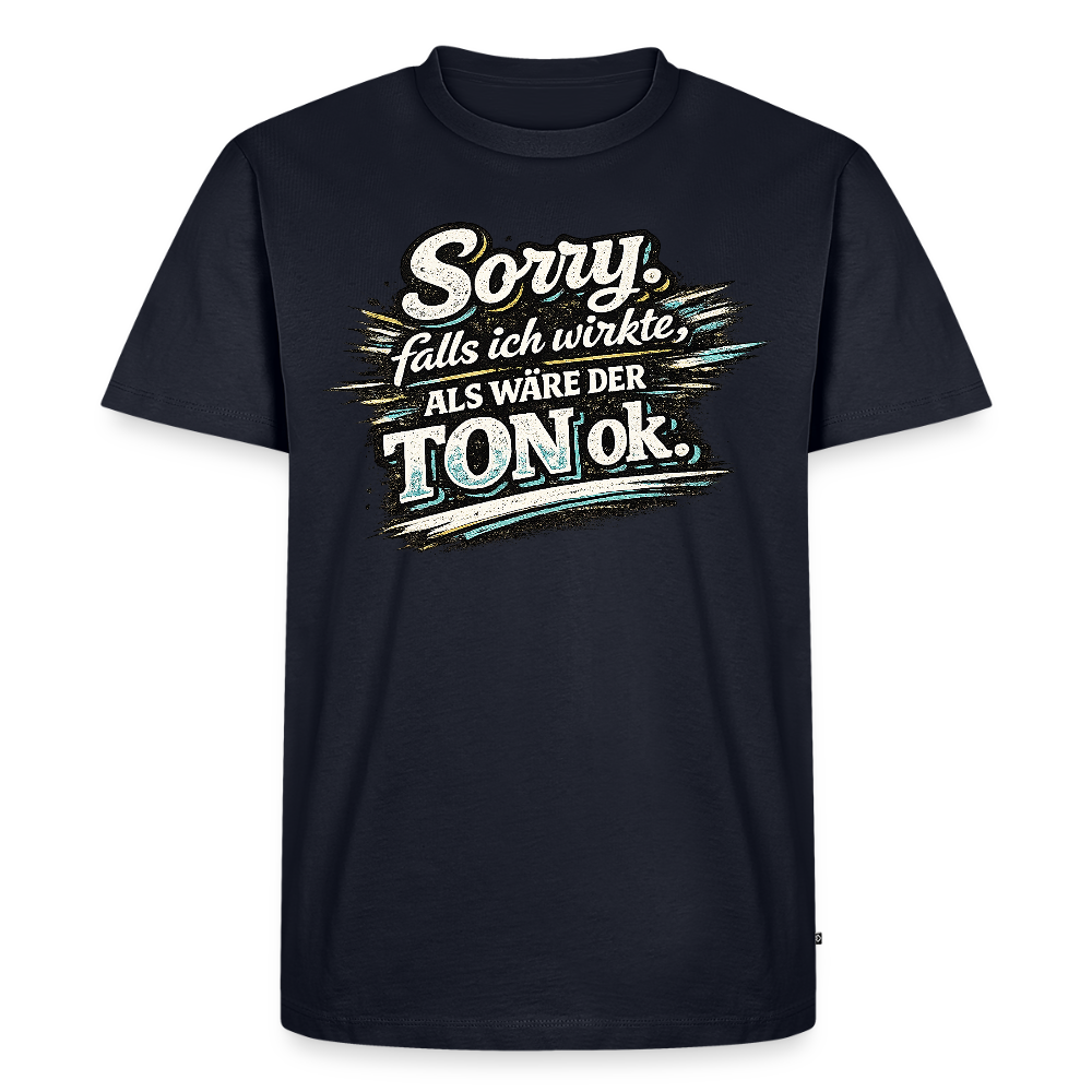 Der Ton -  FILTERFOTOGRAF® Männer Premium T-Shirt - Navy