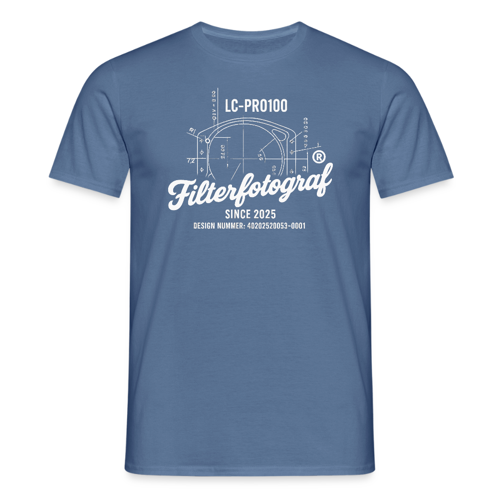 Filterfotograf LC-PRO100 Shirt - Taubenblau 