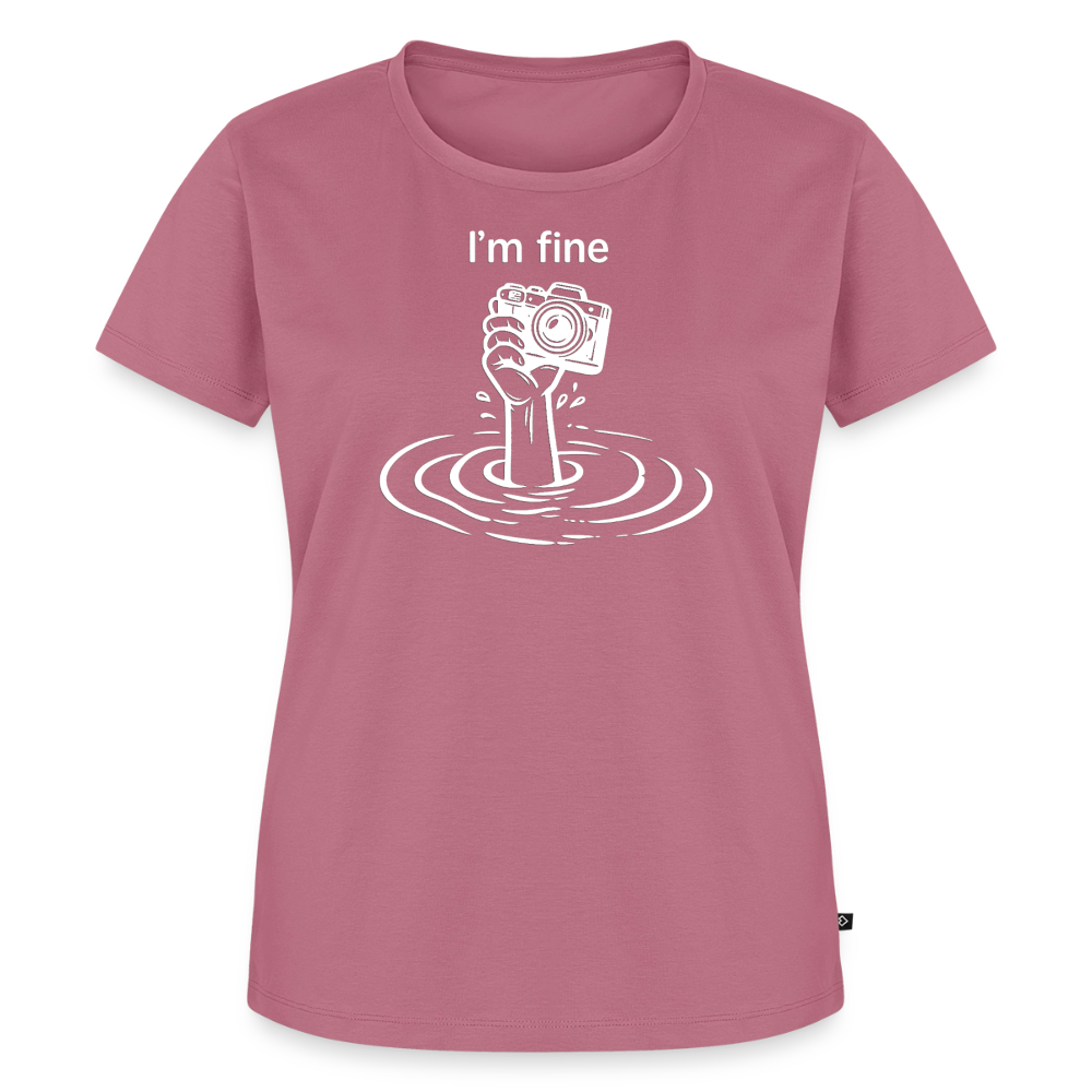 I'm fine Fotografen Shirt Frauen - Mauve