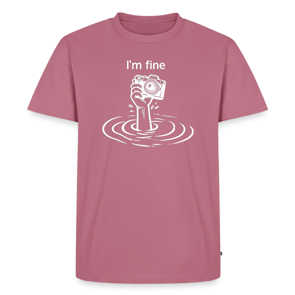 I'm fine Fotografen Shirt  – Männer Premium T-Shirt - Mauve