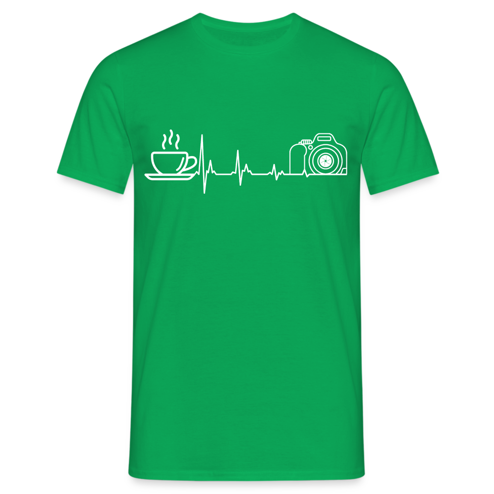 Fotografen Shirt - Kaffe und Fotografie - Kelly Green