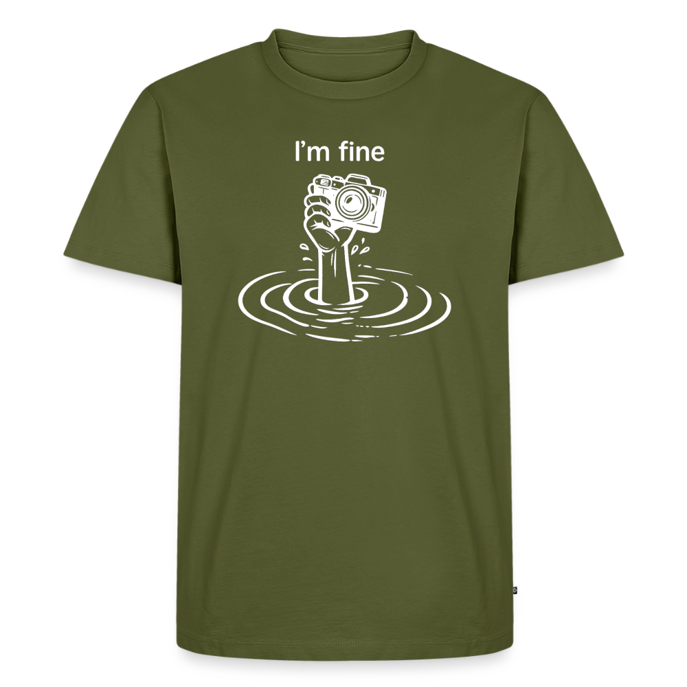 I'm fine Fotografen Shirt  – Männer Premium T-Shirt - Khaki