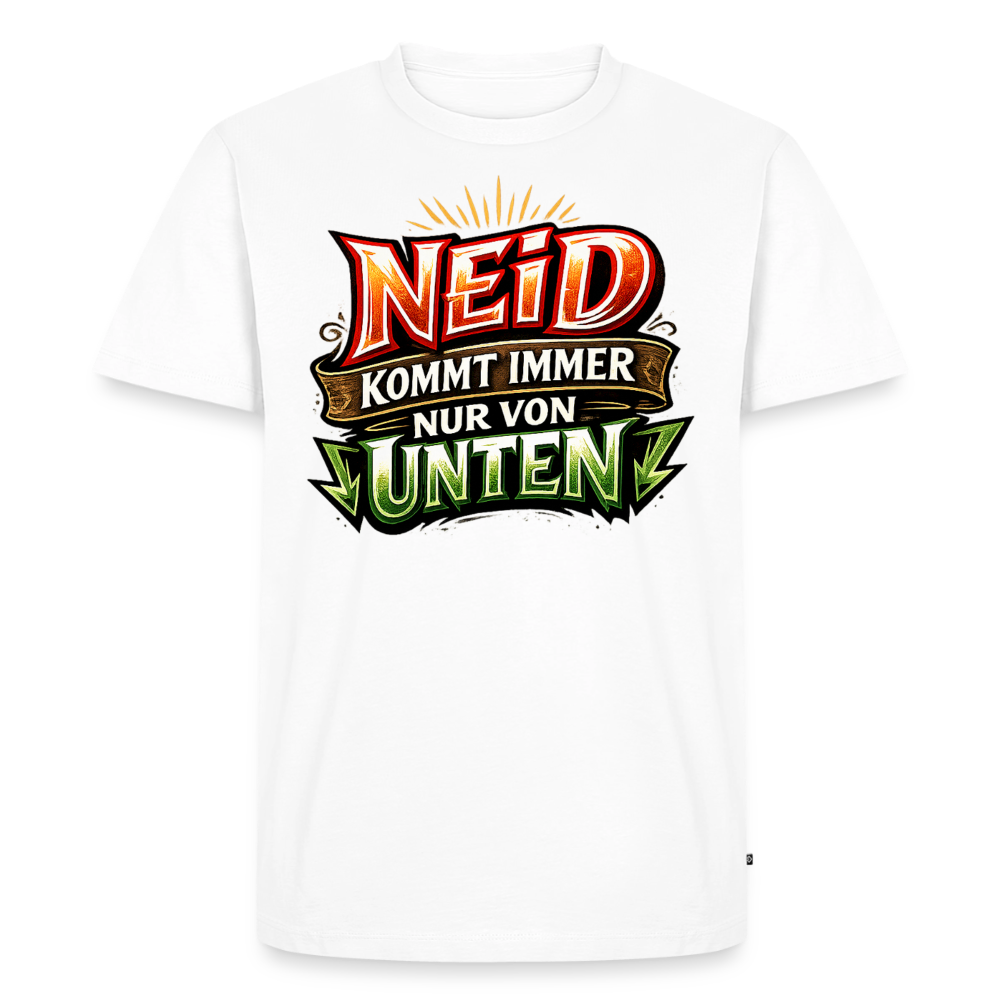 Neid Fotografen Shirt  – Männer Premium T-Shirt - Weiß