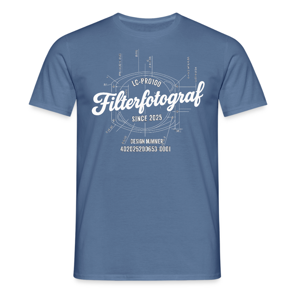 Filterfotograf LC-PRO100 Shirt - Taubenblau 