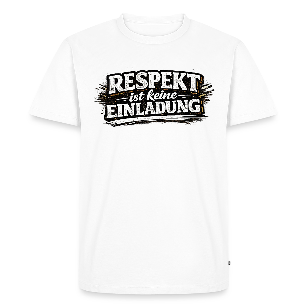Respekt -  FILTERFOTOGRAF® Männer Premium T-Shirt - Weiß