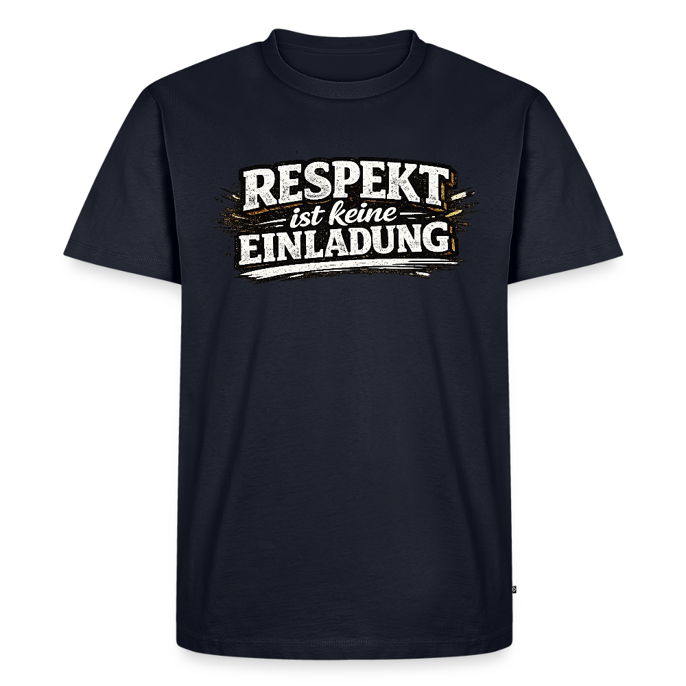 Respekt -  FILTERFOTOGRAF® Männer Premium T-Shirt - Navy