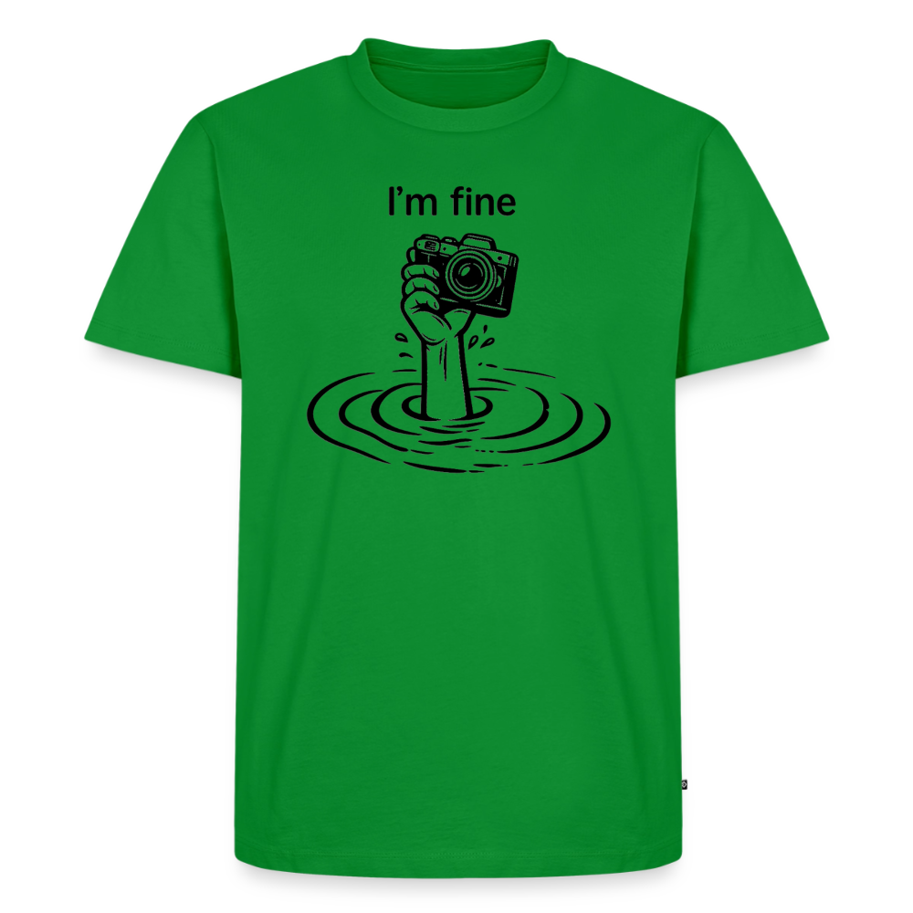 I'm fine Fotografen Shirt  – Männer Premium T-Shirt - Grün