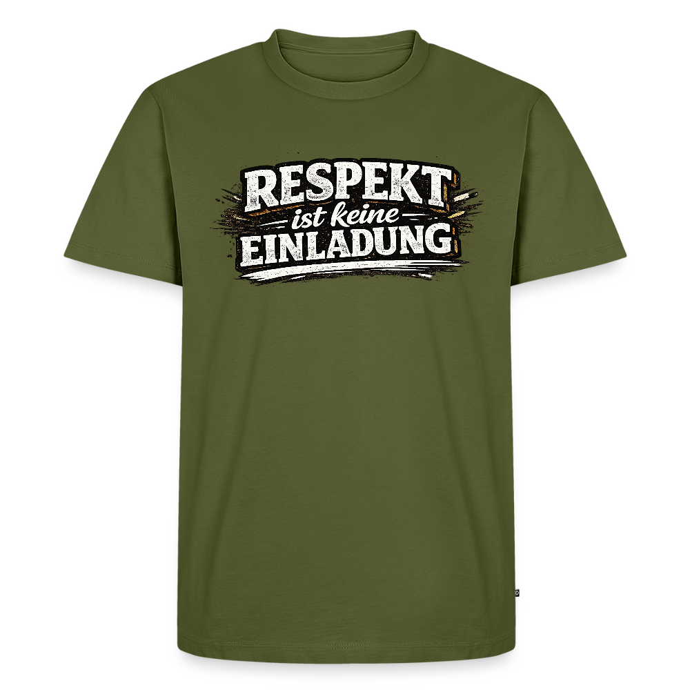 Respekt -  FILTERFOTOGRAF® Männer Premium T-Shirt - Khaki