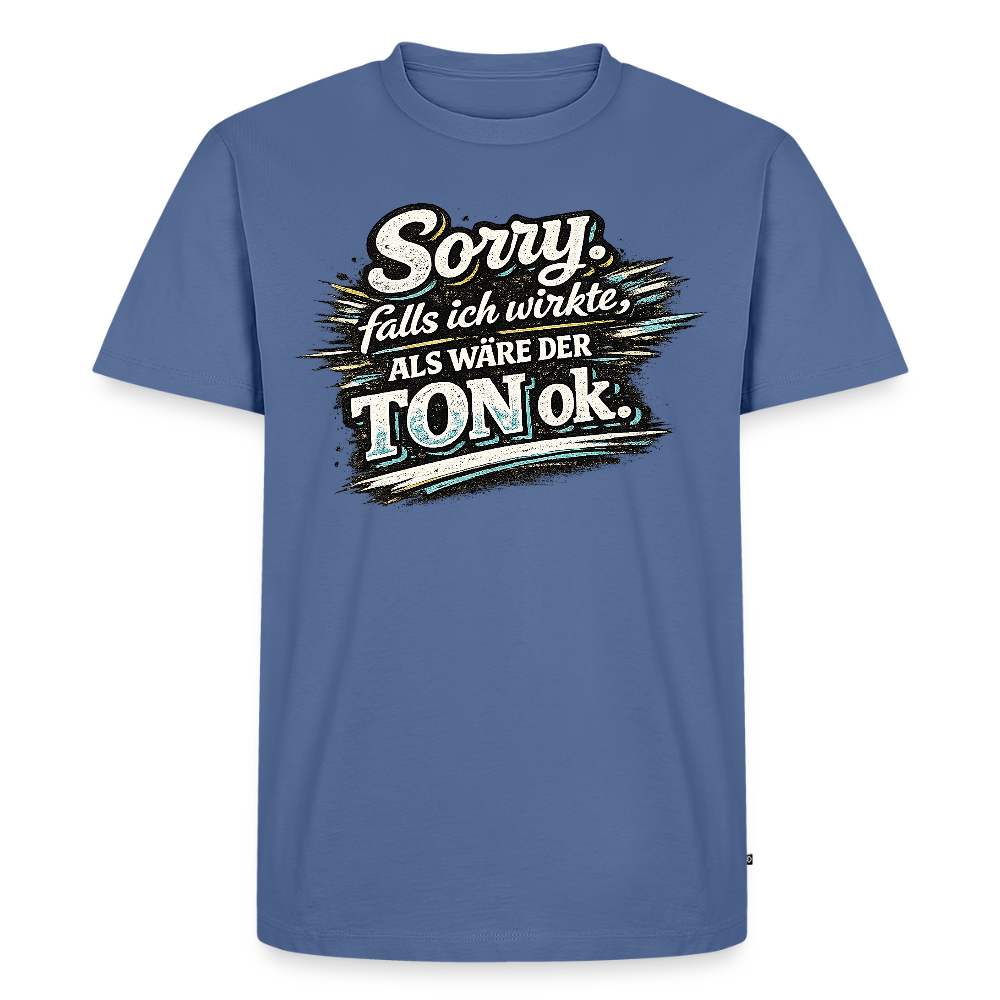 Der Ton -  FILTERFOTOGRAF® Männer Premium T-Shirt - Taubenblau